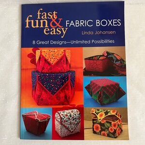 Vintage Fast Fun & Easy Fabric Boxes Book and Templates by Linda Johansen 2004